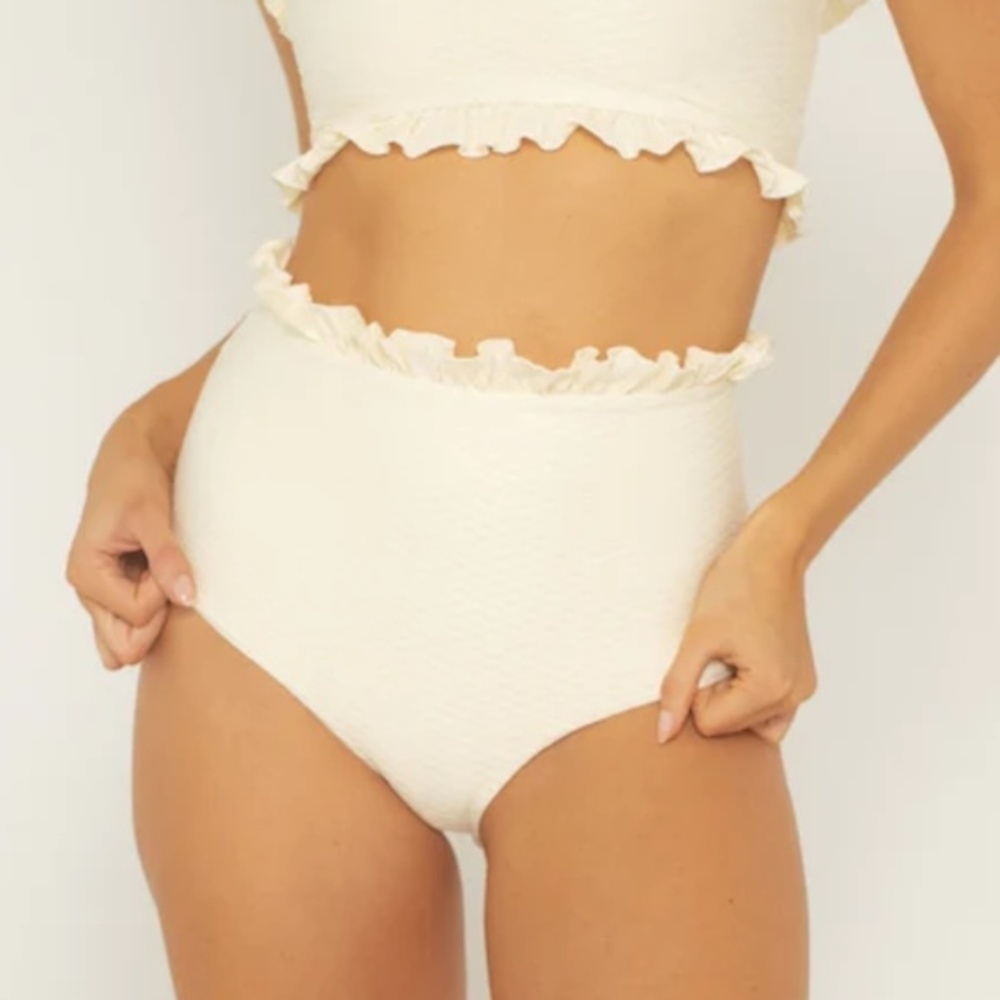 NWT Anthropologie Citrine Alice High Waist Bikini Bottom XS
